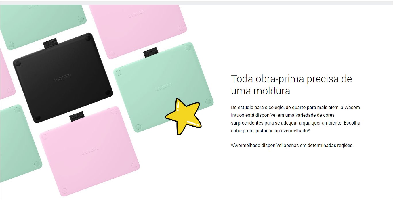 Mesa Digitalizadora Wacom Intuos Pequena Bluetooth Verde Pistache - CTL-4100WLE0